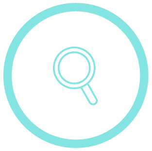 We are focused Circle Icon